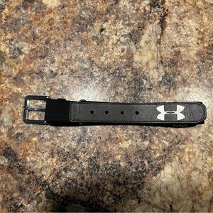 Under Armour Black Men's Belt with Silver Buckle